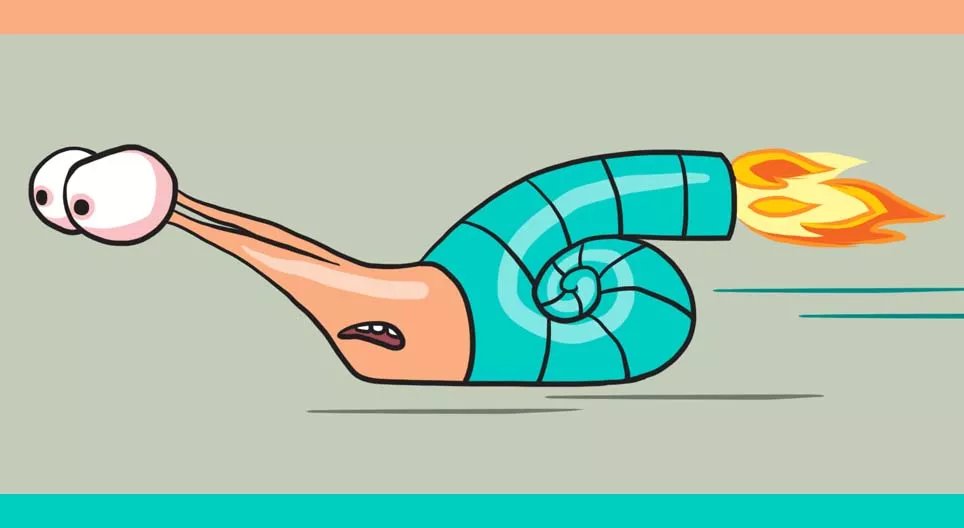 Könnte eine Schnecke ein Rennen gewinnen?