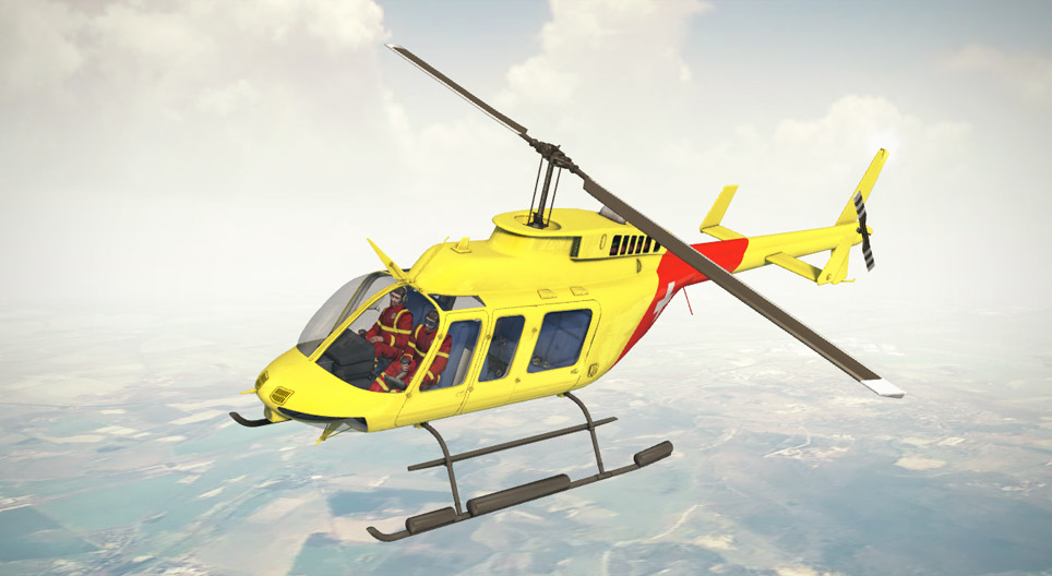 Der Hubschrauber (Bell 206 Long Ranger)