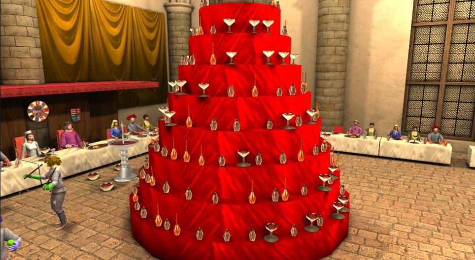 Das Hochzeitsmahl von König Matthias und Königin Beatrix