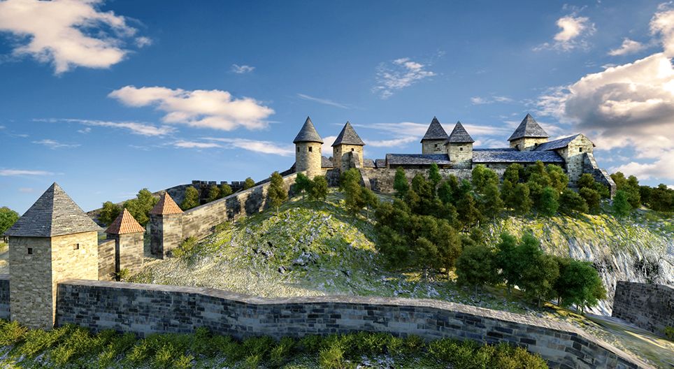 Die Burg von Szigliget (17. Jahrhundert)