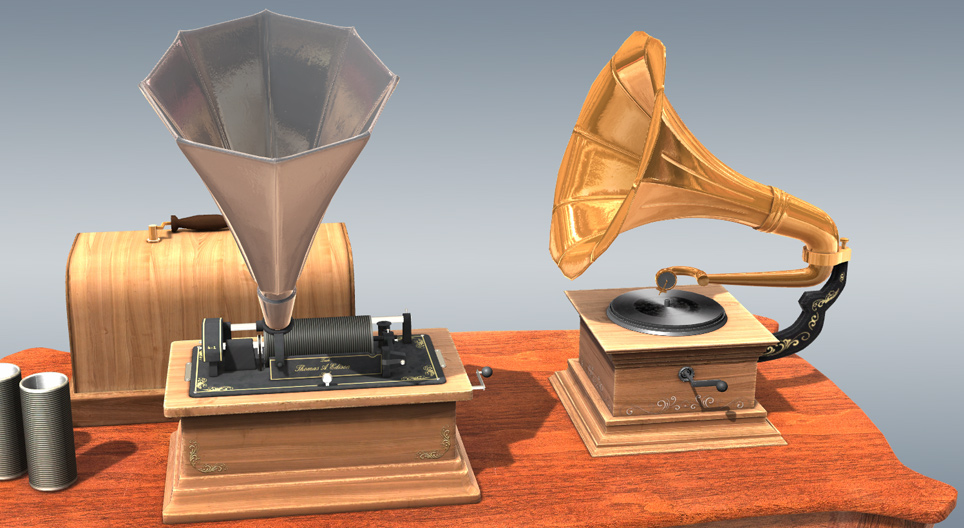 Phonograph and gramophone