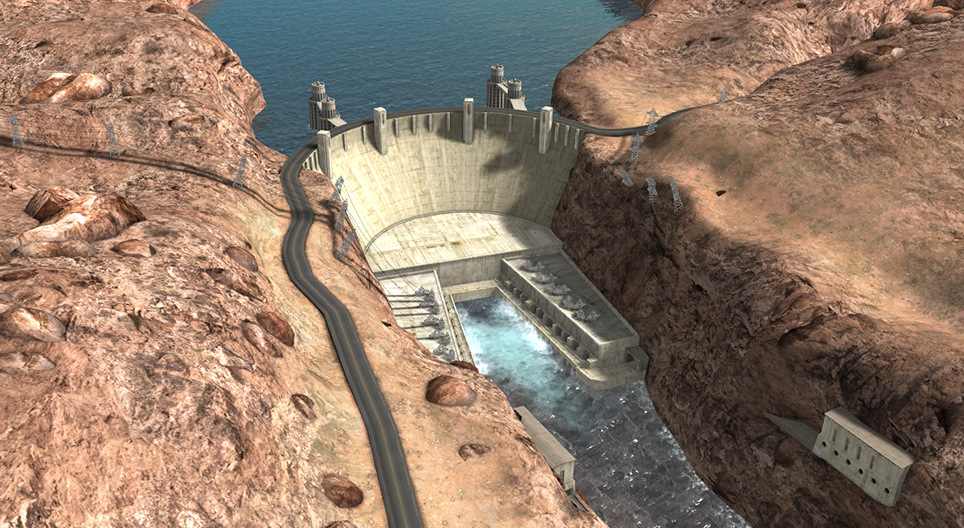 Hydroelectric power plant (Hoover Dam, USA)