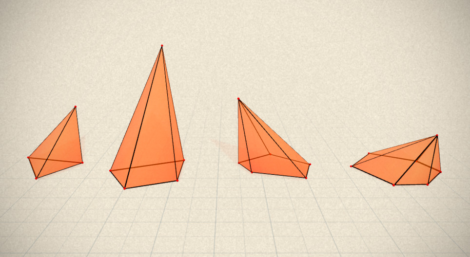 Regular square pyramid