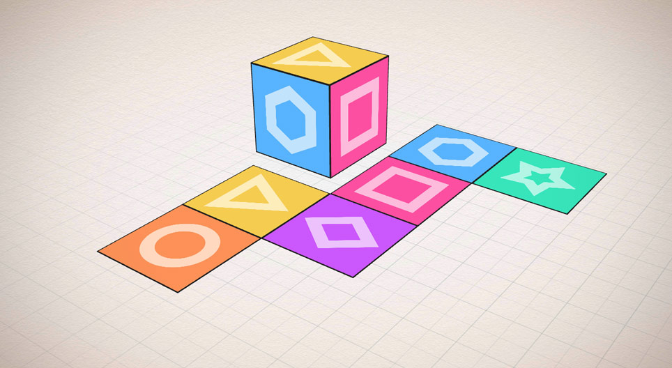 Net of a cube (exercises)