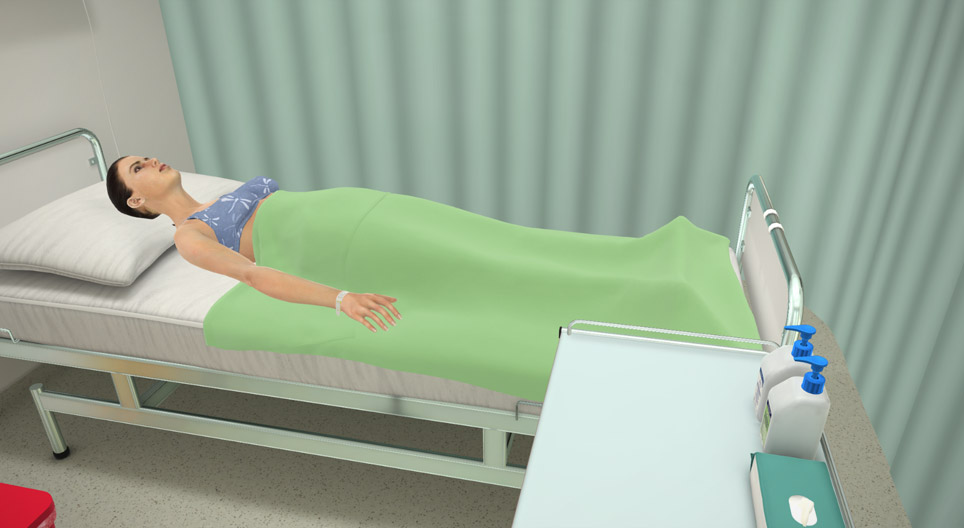 Urinary catheterization (female patient)