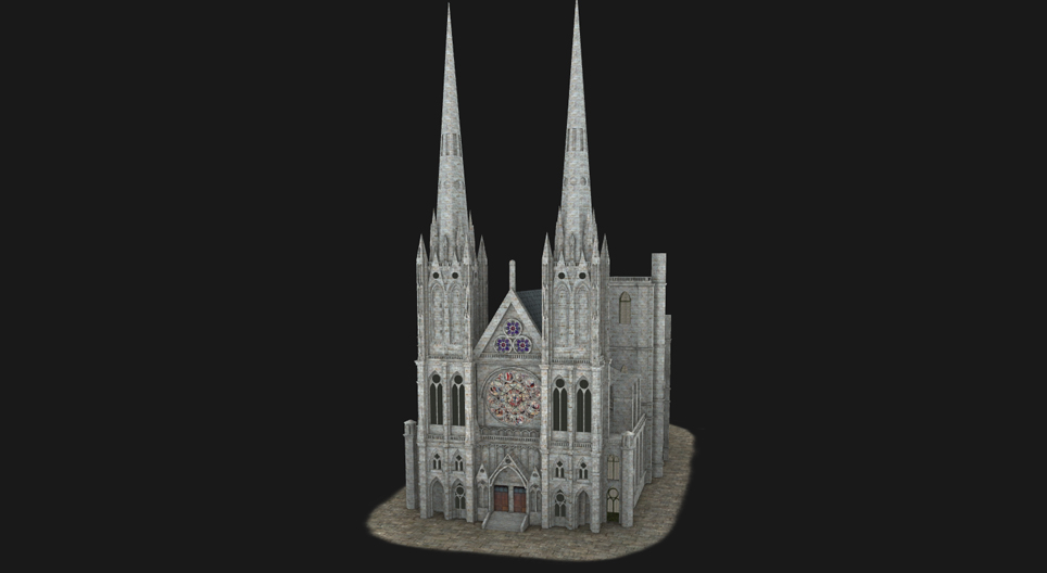 Gothic cathedral (Clermont-Ferrand, 15th century)