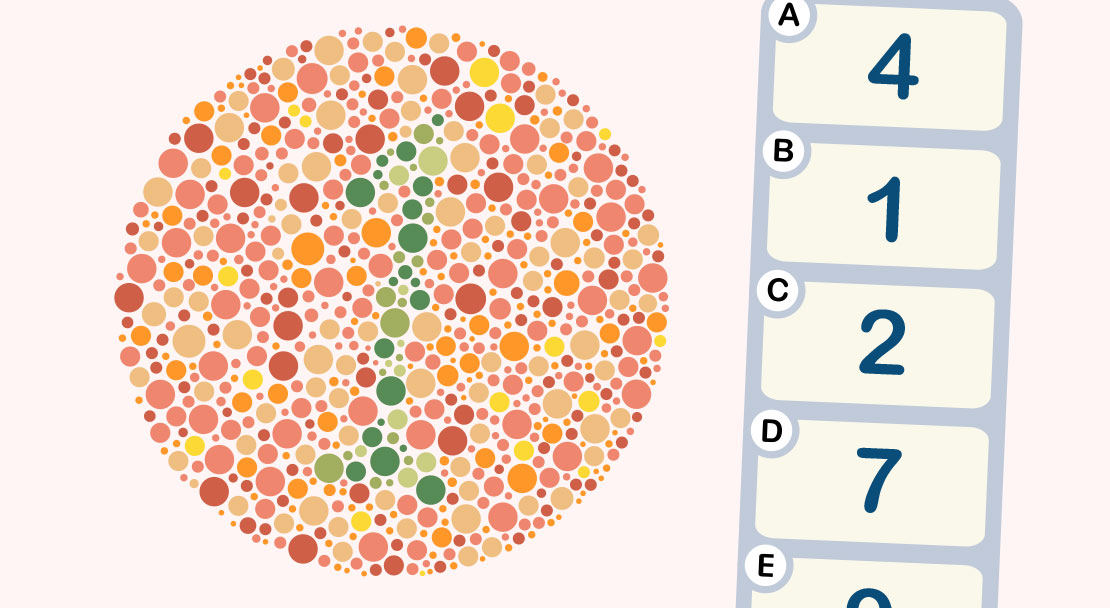 Prueba de visión cromática