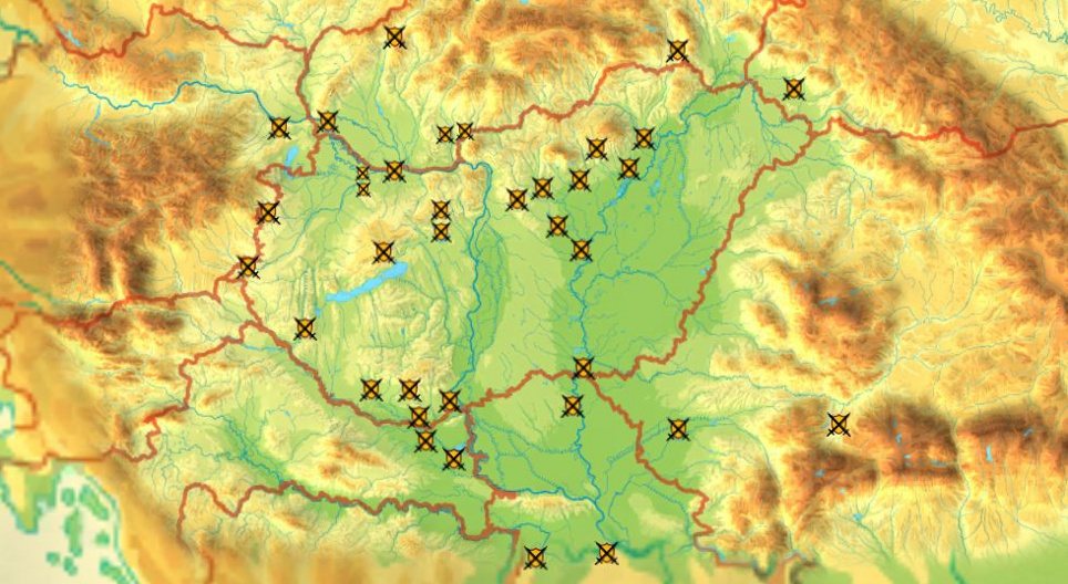 Topografía histórica (batallas, la historia de Hungría)