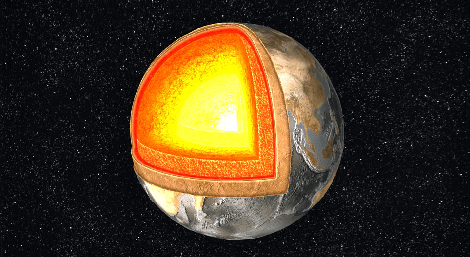 La structure de la Terre (niveau élémentaire)