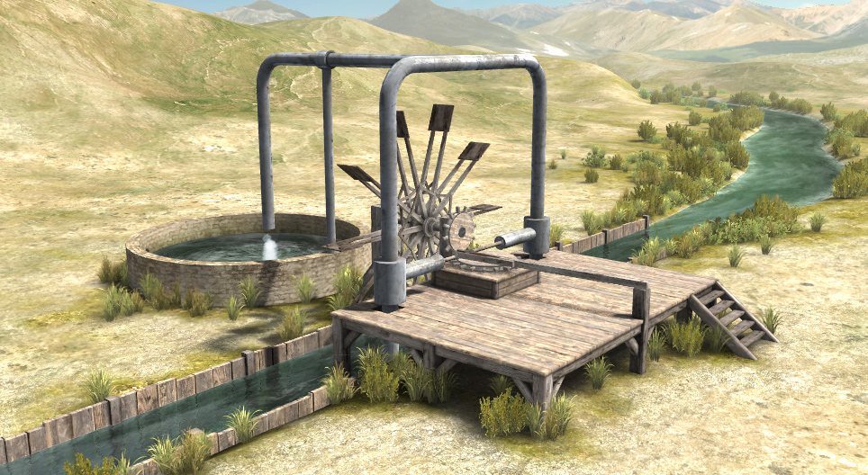 Αραβική αντλία νερού του Μεσαίωνα (Αλ Τζαζάρι, 13ος αιώνας)