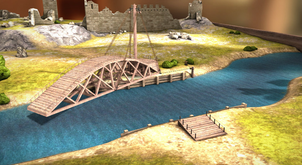 Okretni most, izum Leonarda da Vincija