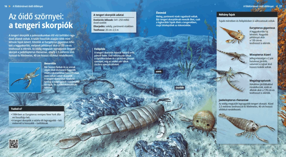 Az óidő szörnyei: a tengeri skorpiók