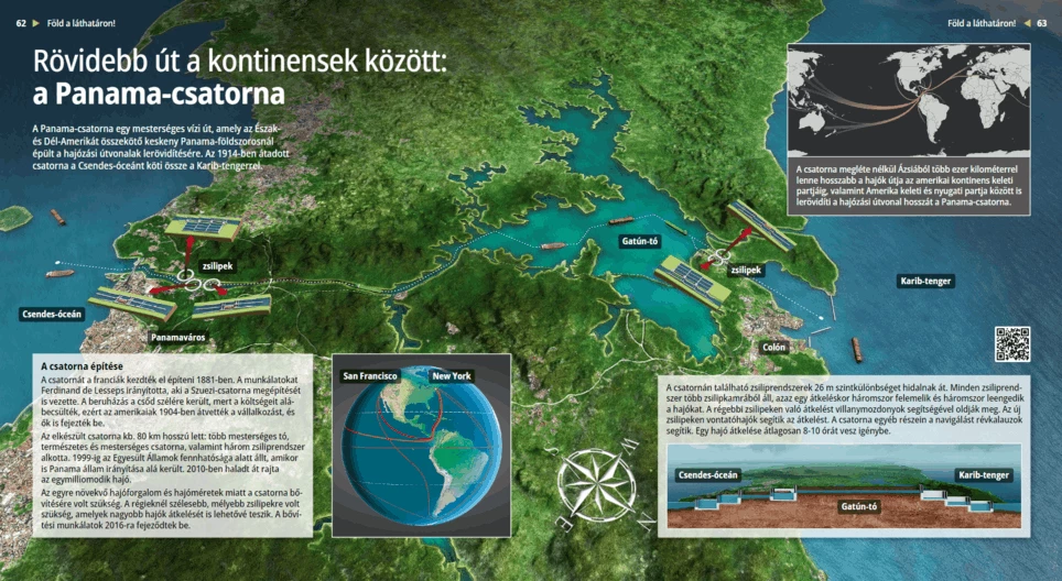 Rövidebb út a kontinensek között: a Panama-csatorna