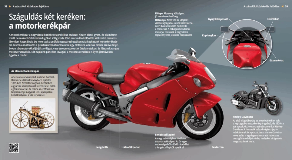 Száguldás két keréken: a motorkerékpár