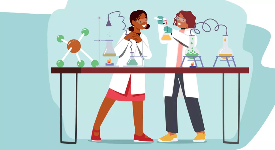 A tudományos laborban