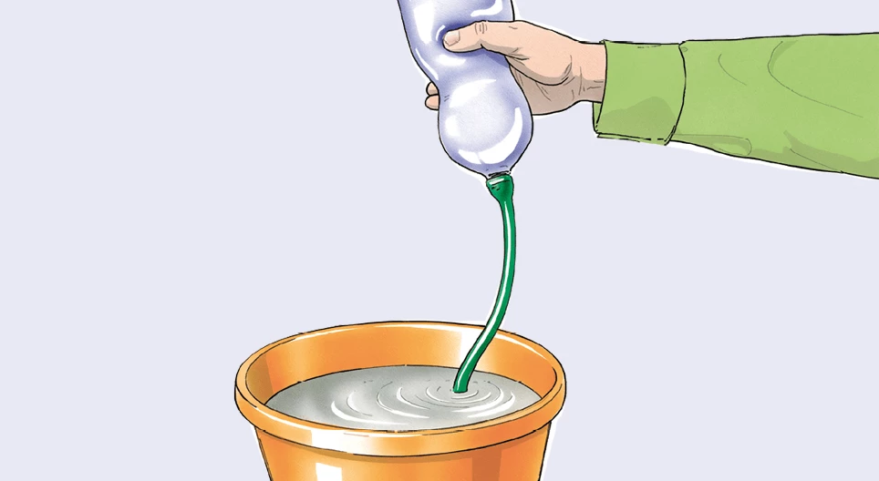 Palackpréselés vízzel