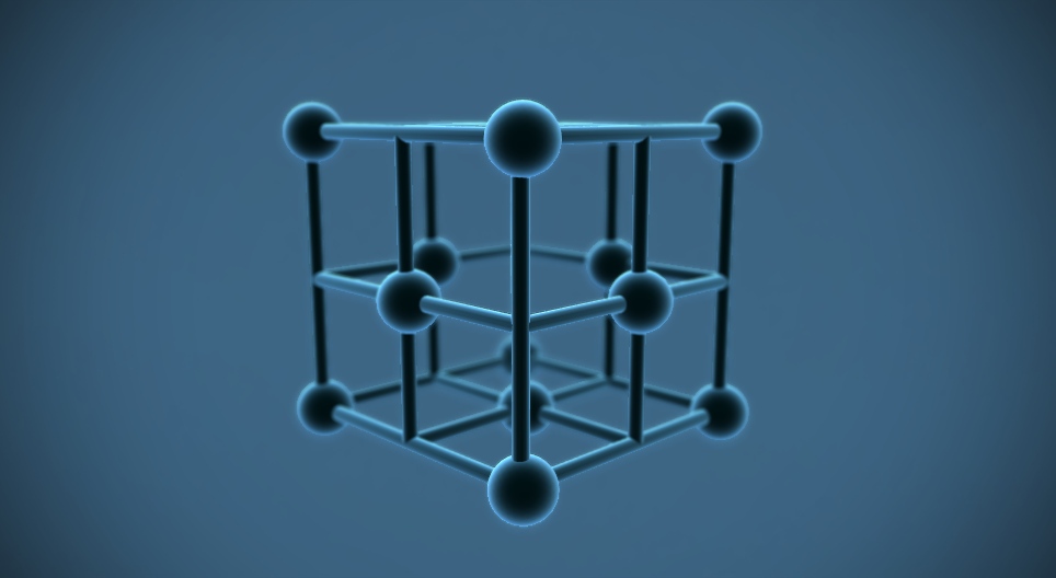 Lapon középpontos kockarács