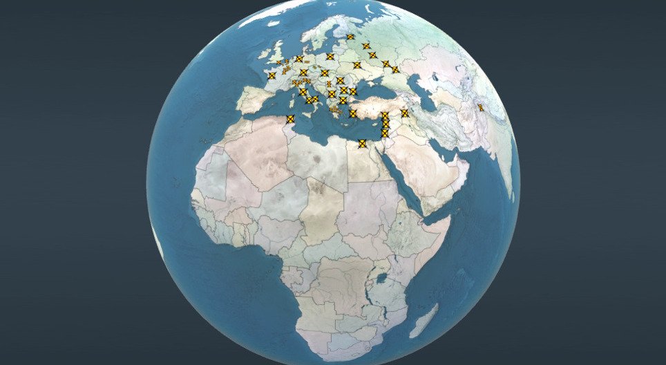 Történelmi topográfia (csaták – egyetemes történelem)