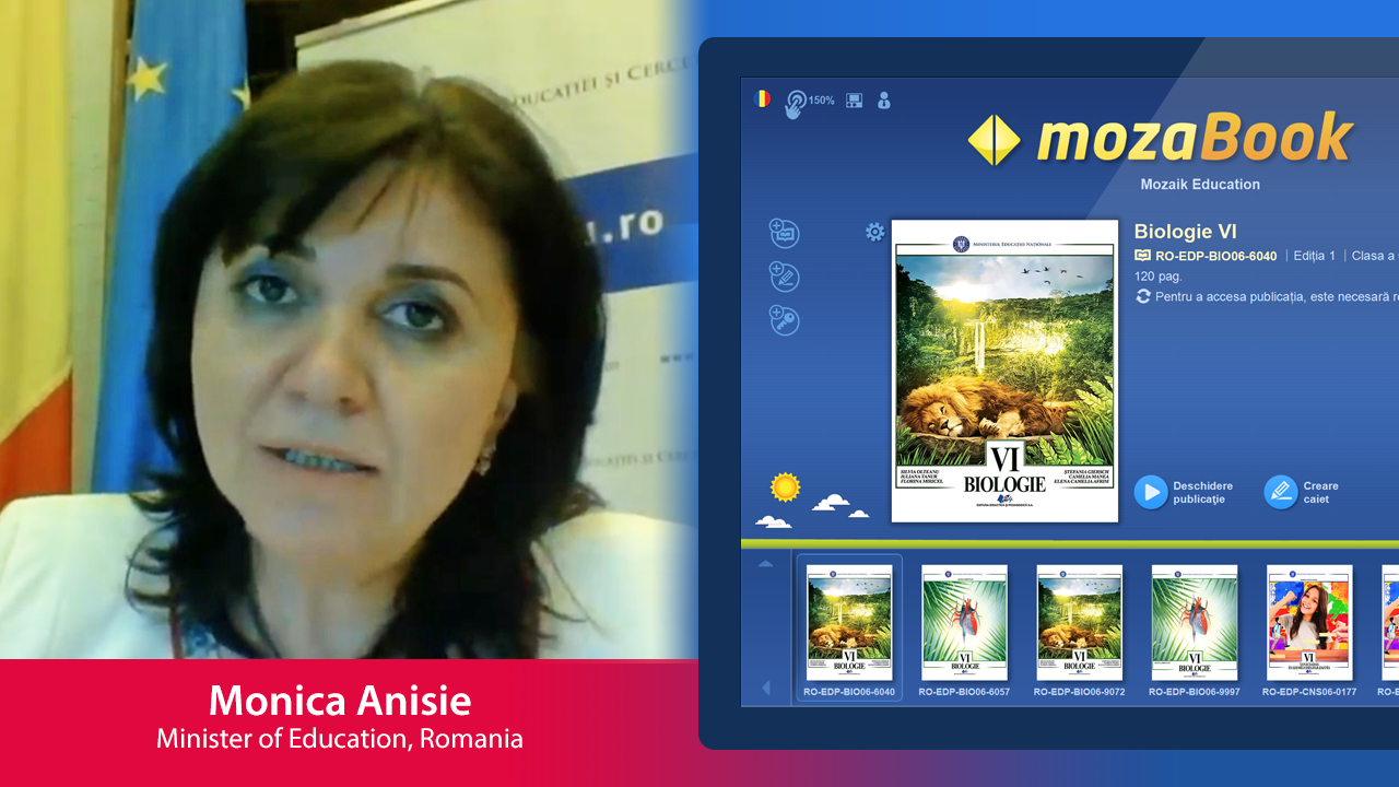 Romanian Ministry of Education and EDP launched Mozaik's interactive digital solutions