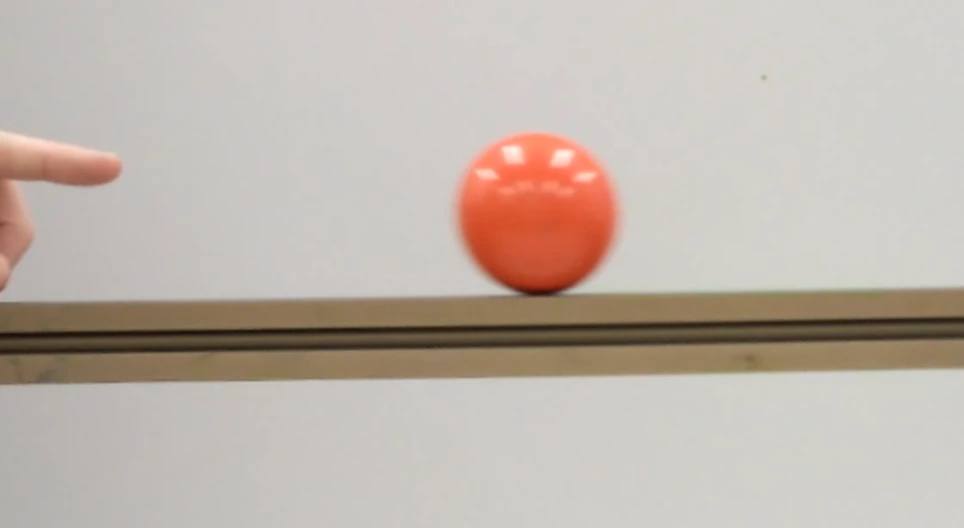 Ball moving initially upwards on an inclined plane