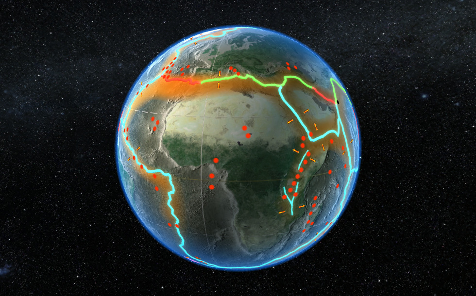 Tectonic plate boundaries
