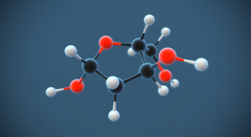 2-дезокси-β-D-рибоз (C₅H₁₀O₄)