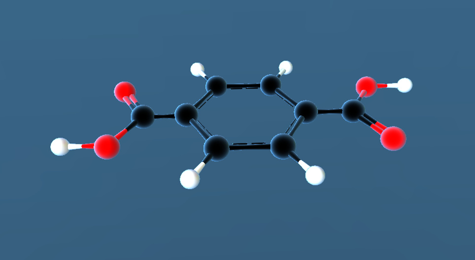 Терефталын хүчил (C₆H₄(COOH)₂)
