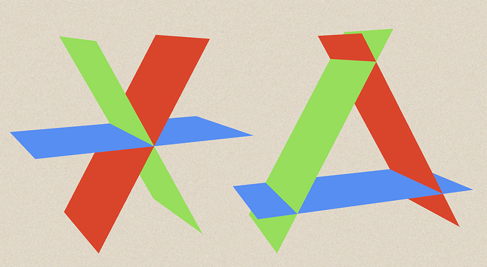 Огторгуйг 3 хавтгайгаар мужууд болгон хуваах