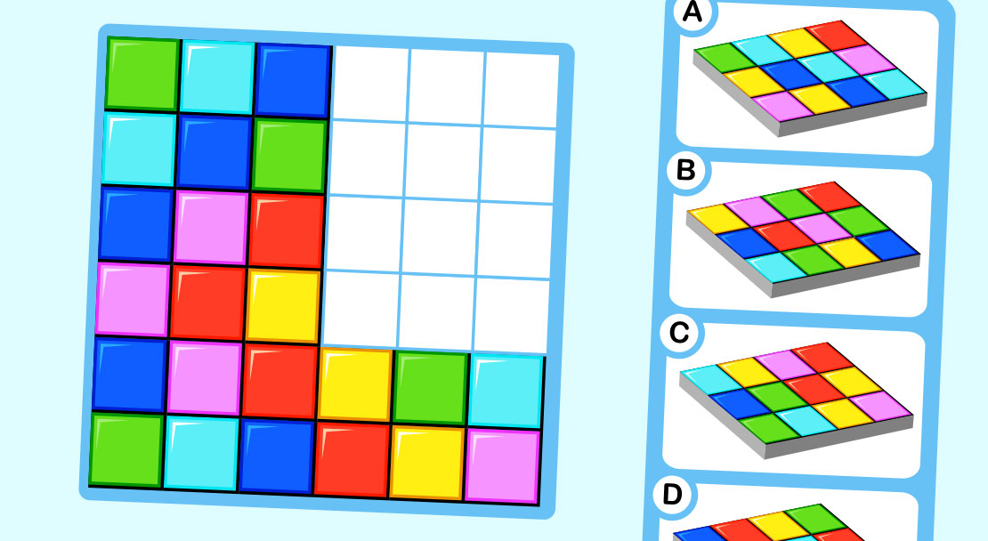 Colour sudoku puzzle