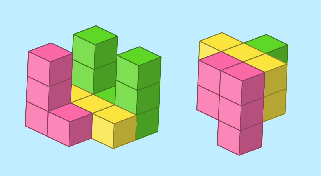 Combine into a cube