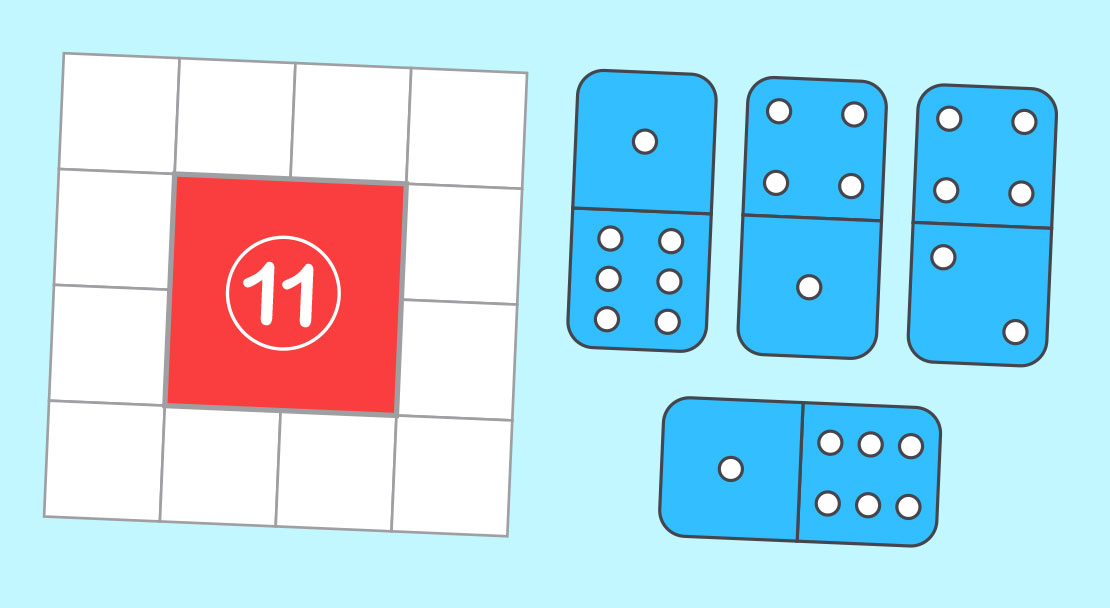 Magic dominoes