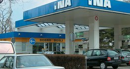 INA benzinkút Horvátországban