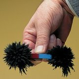 Vasreszelék egy rúdmágnes pólusain