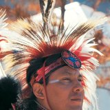 Indian American man in traditional costume