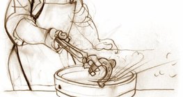 A víz belső energiája nő, a vasé csökken, de a két energiaváltozás nagysága egyenlő