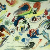 Kandinszkij: Az első absztrakt akvarell (1910, expresszionizmus)