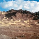 Barchan dunes, typical dunes in sand deserts