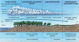 A természetföldrajzi jellemzők változása a valódi mérsékelt övben