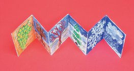 Leporelló készítése a hónapokról – 3. lépés