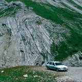 Gyűrt kőzetrétegek