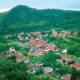 Mountain village in the Alps