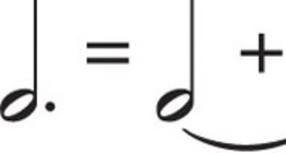 Pontozott félhang hossza