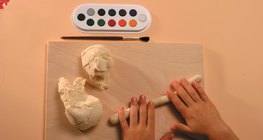 Szalvétagyűrű készítése sógyurmából – 1. lépés