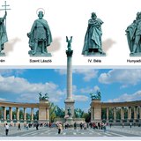 A millenniumi emlékmű a Hősök terén