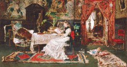 Munkácsy Mihály: Párizsi szobabelső (1877)