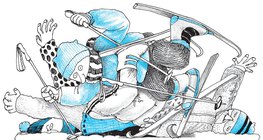 Tömeges baleset síelés közben