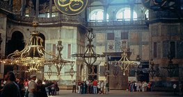 Az isztambuli Hagia Szophia mecset belseje