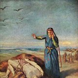 Théodore Chassériau - Cossack girl at Mazeppa's body