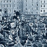 Welcoming German troops in Austria in 1938