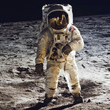 Buzz Aldrin, Apollo 11 astronaut on the moon